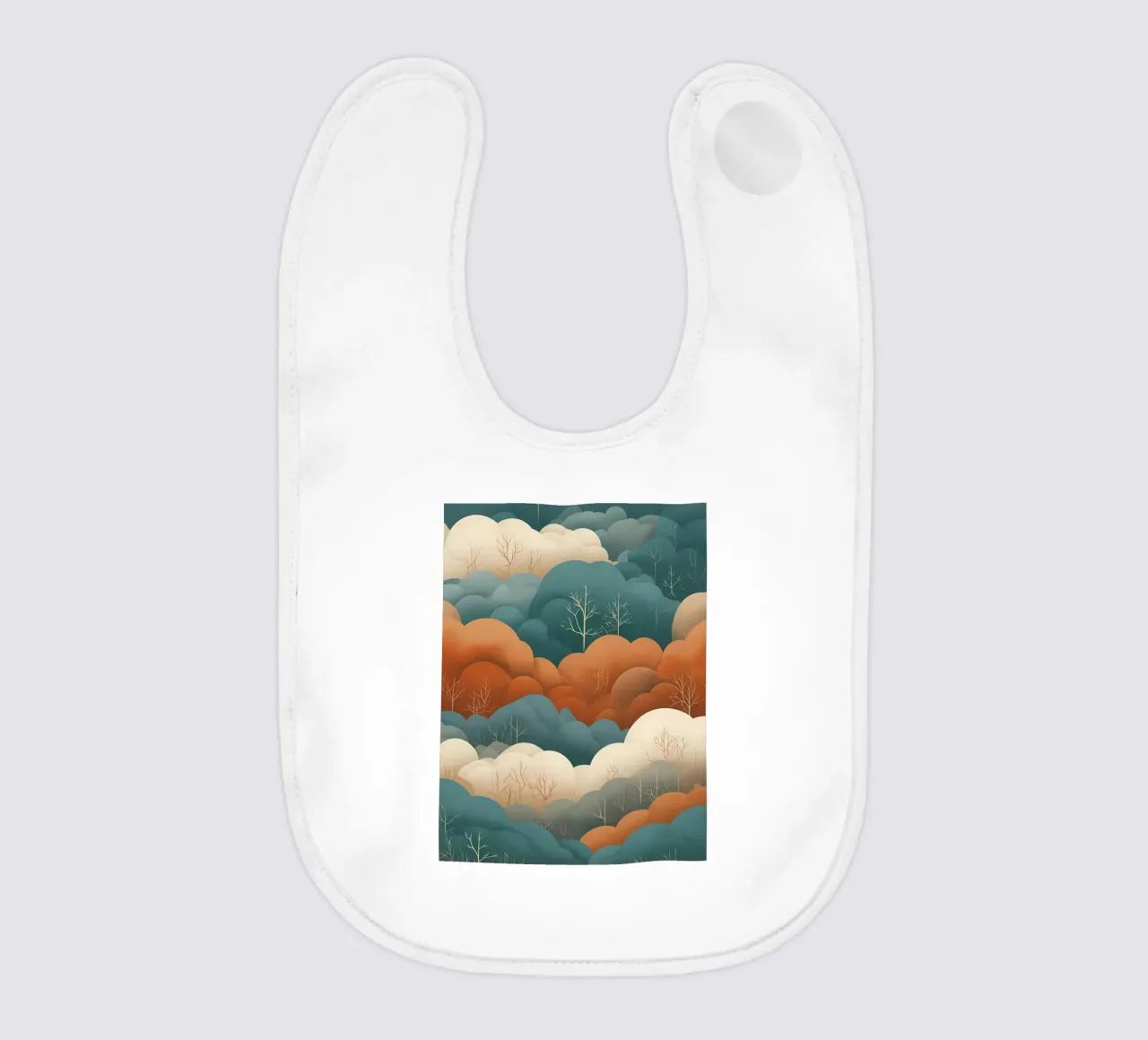 Wavy Woods baby bib by Artistic-shop
