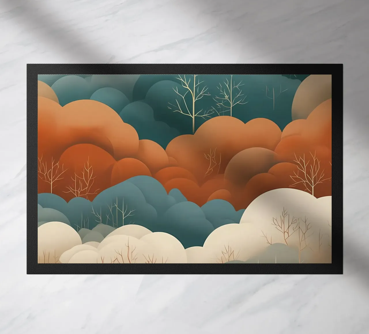 Wavy Woods doormat by Artistic-shop