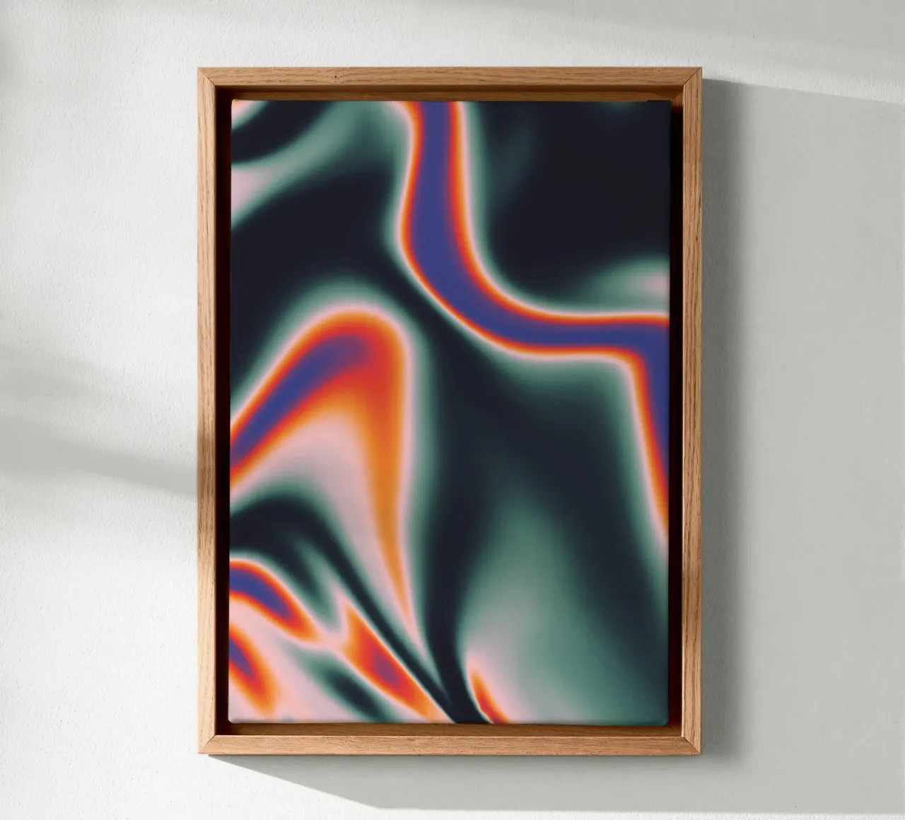 Smooth Acid Waves tela con Cornice a cassetta da Bytenar