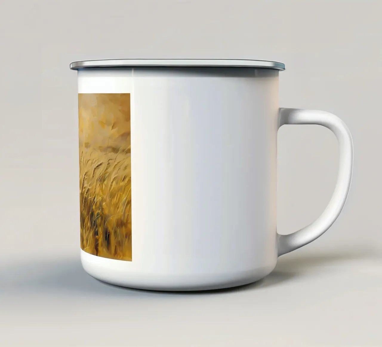 Golden Harvest enamel mug by Artistic-shop
