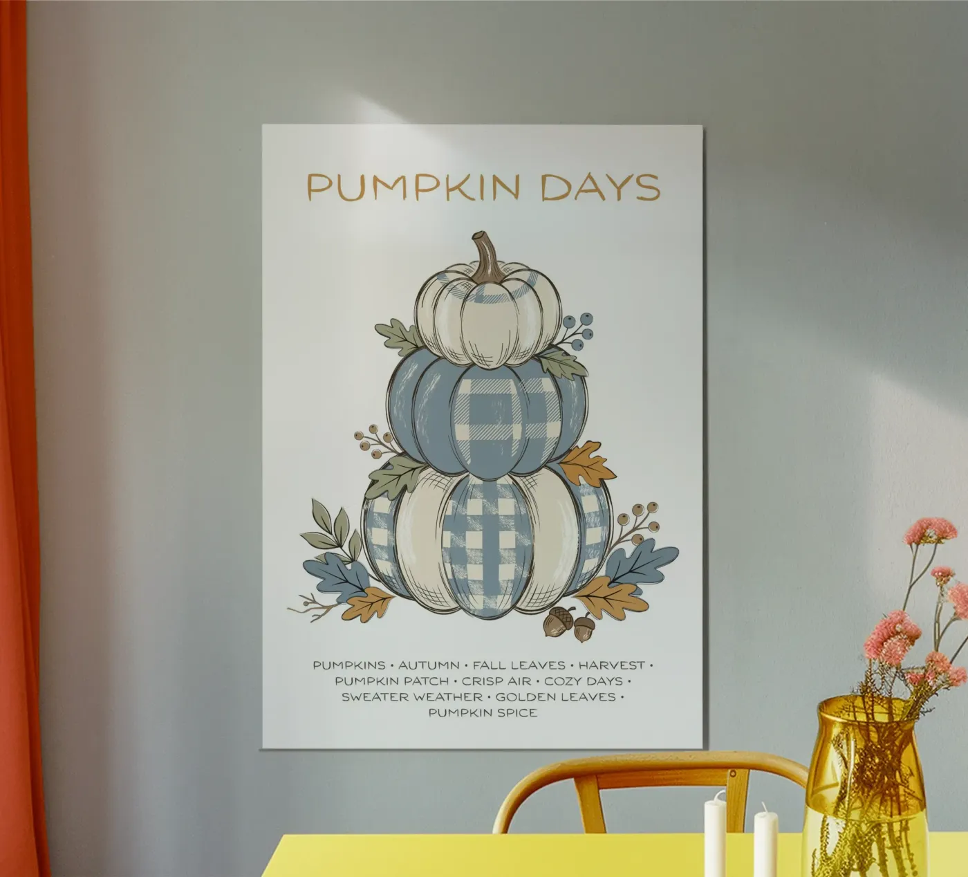Pumpkin days poster da HolidaysCandyWalls