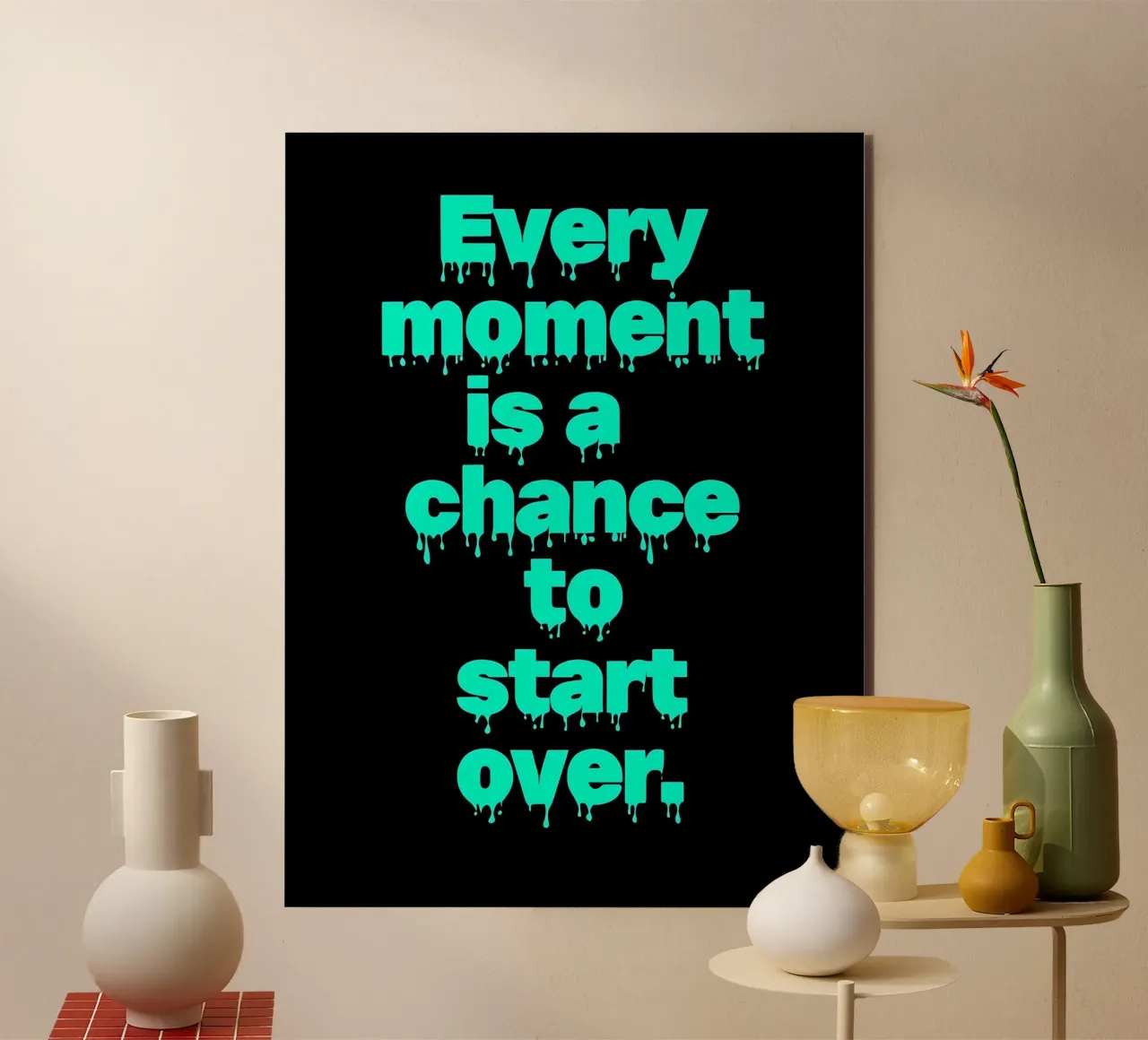 Gocce di speranza alluminio dibond da inspirational quote