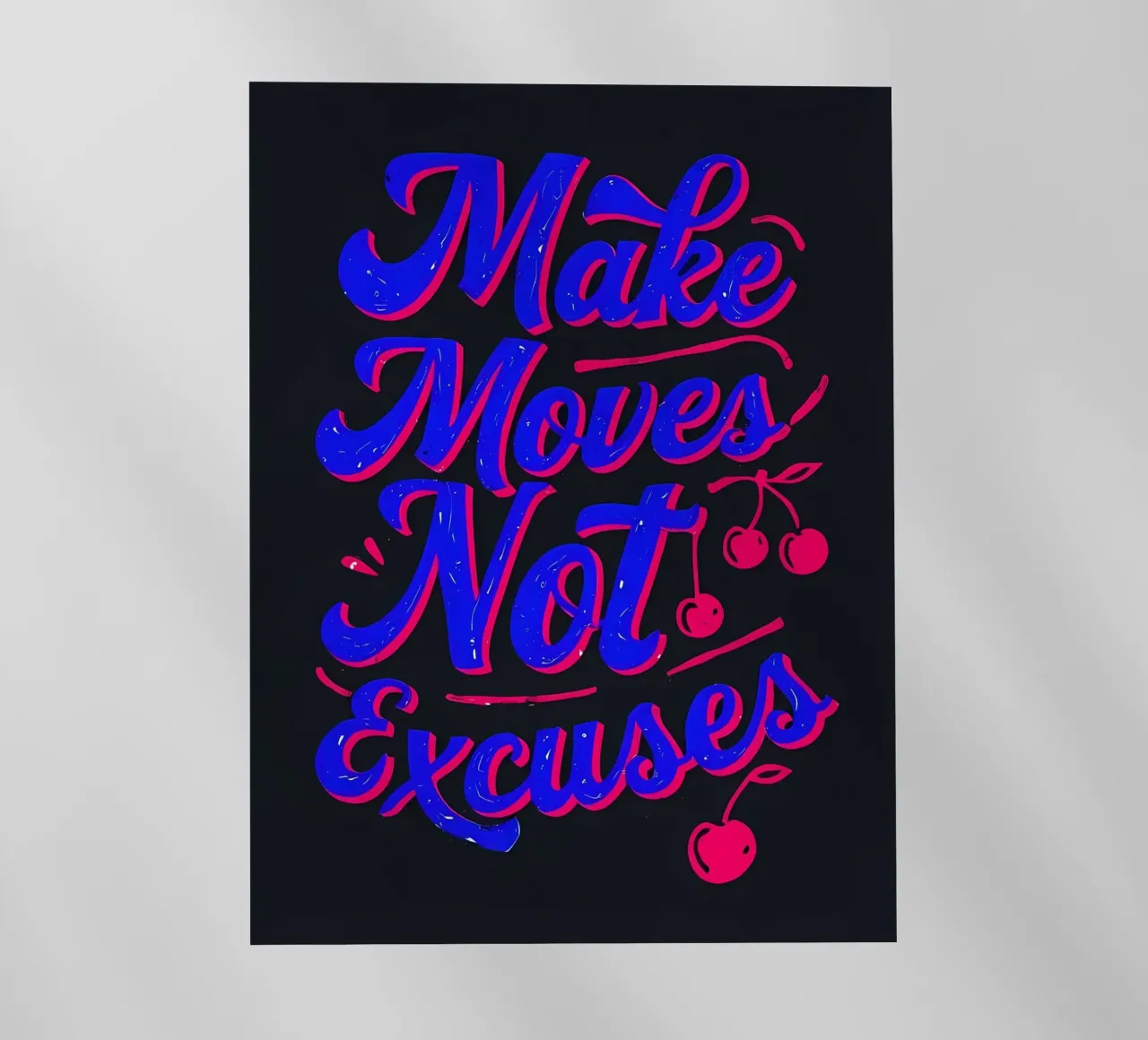 Muoversi, non trovare scuse pellicola backlit da inspirational quote