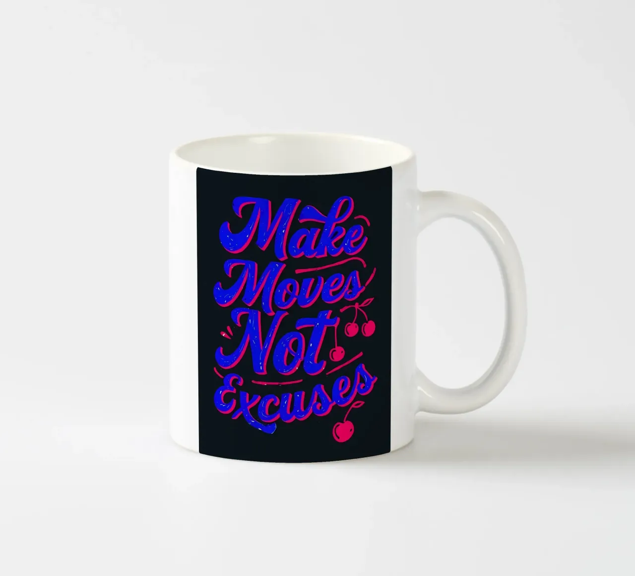 Muoversi, non trovare scuse tazza in ceramica da inspirational quote