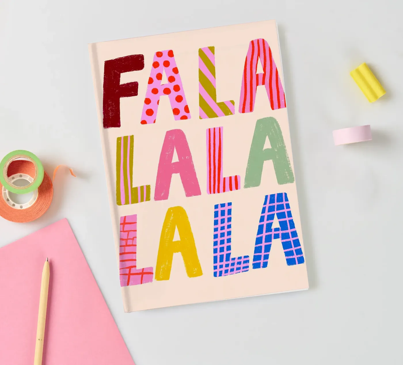 FA LA LA LA quaderno da ALL ABOUT TYPO