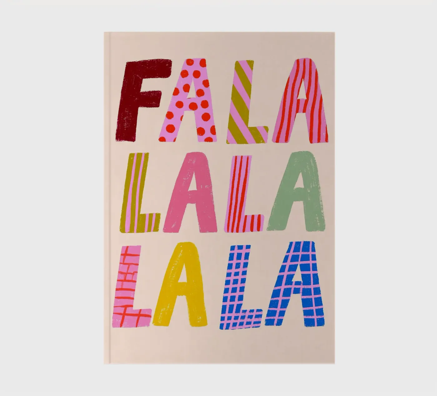 FA LA LA LA quaderno da ALL ABOUT TYPO