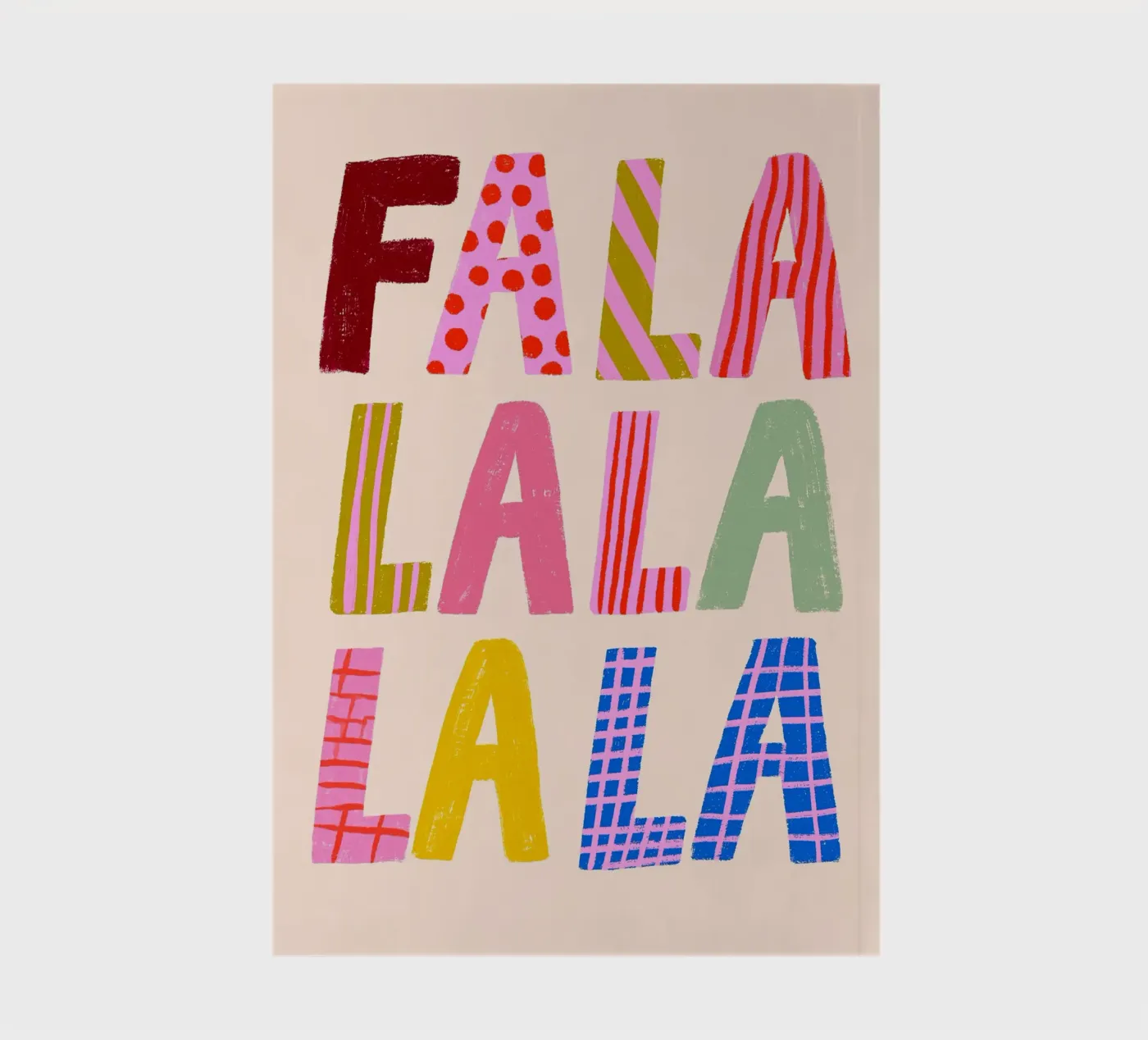 FA LA LA LA quaderno da ALL ABOUT TYPO