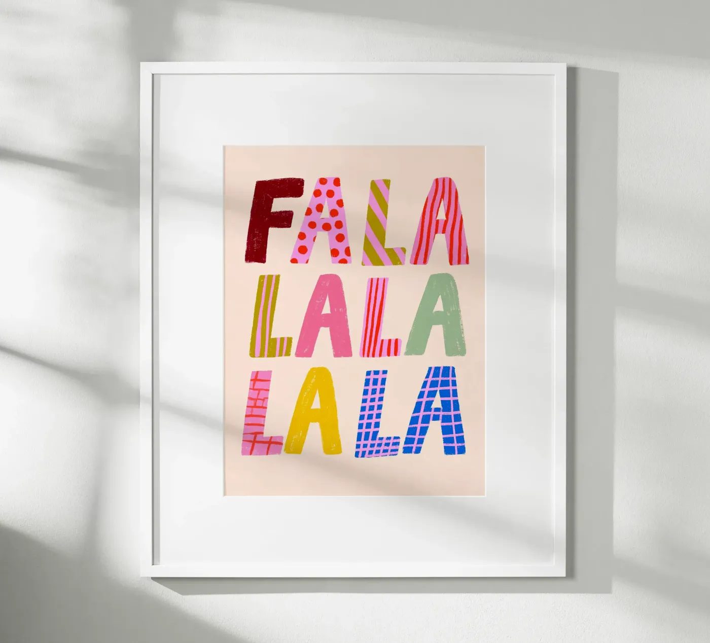 FA LA LA LA poster da ALL ABOUT TYPO