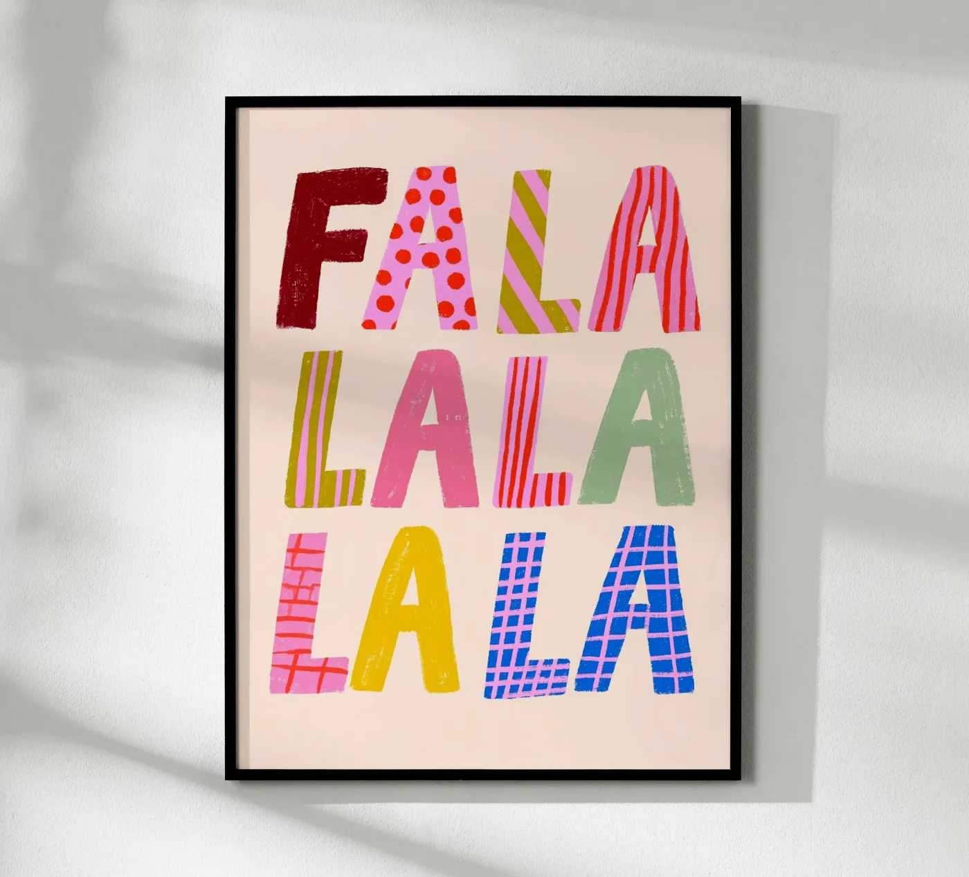 FA LA LA LA poster da ALL ABOUT TYPO