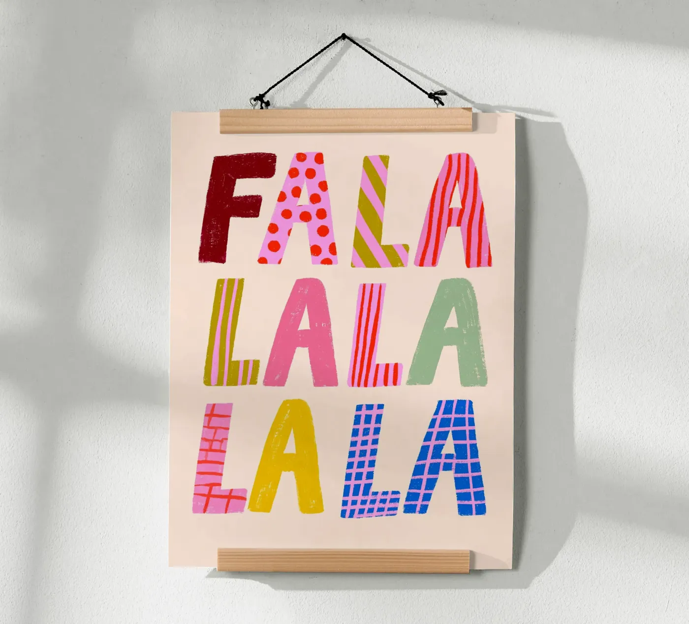 FA LA LA LA poster da ALL ABOUT TYPO