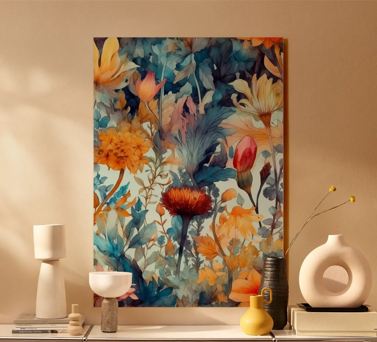 Colors meadow nature art forex plate by Justyna Jaszke JBJart