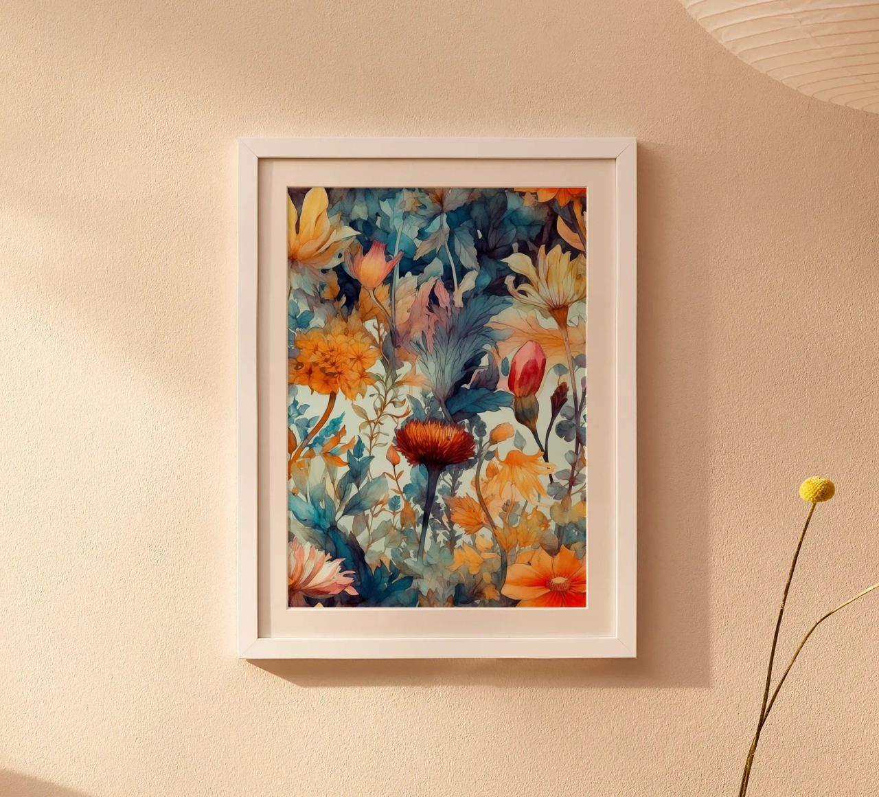 Colors meadow nature art poster by Justyna Jaszke JBJart