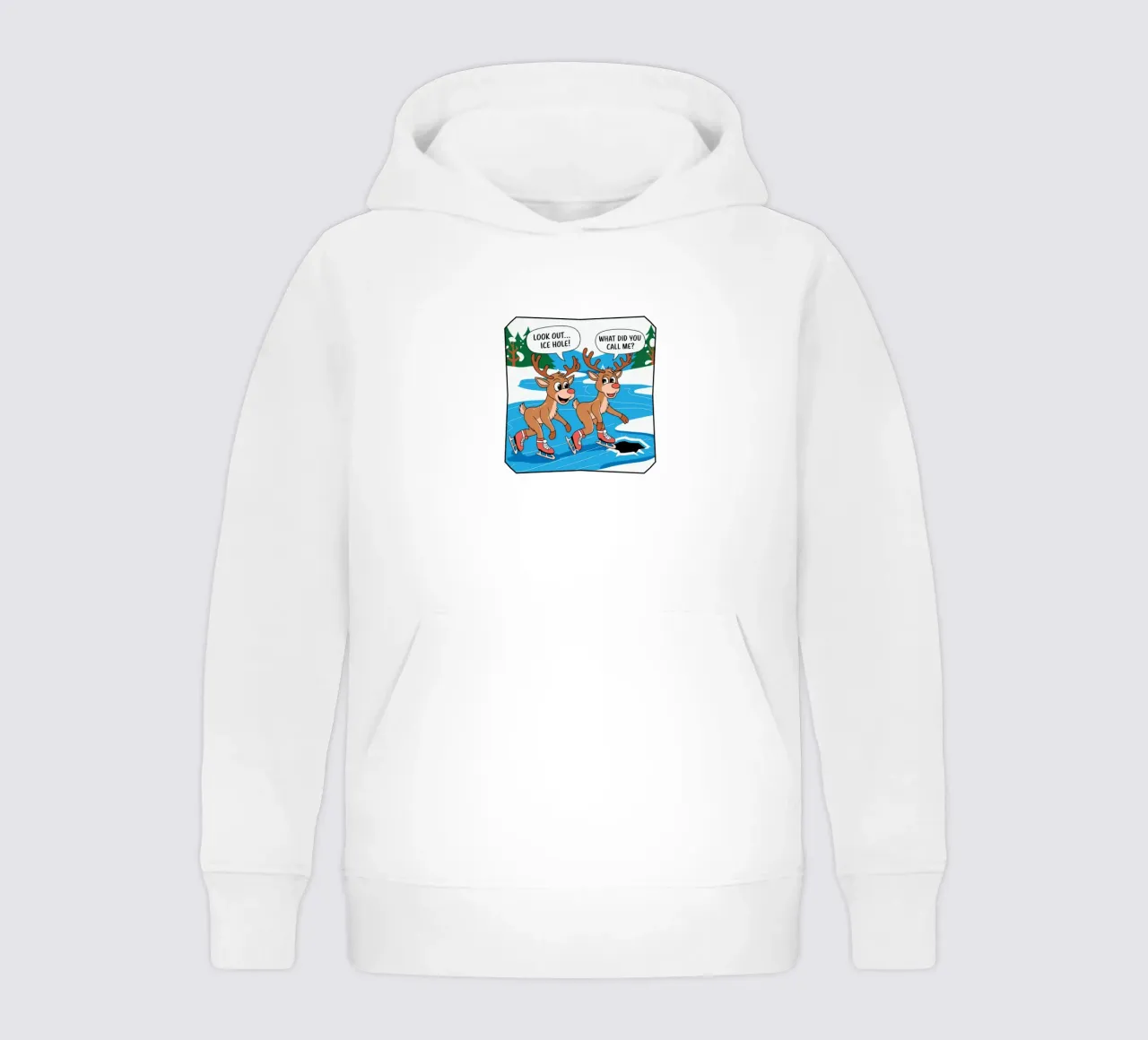 look out..ice hole, what did you call me felpa bambino con cappuccio da edsonramosart