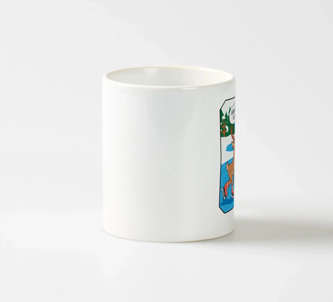 look out..ice hole, what did you call me tazza in ceramica da edsonramosart