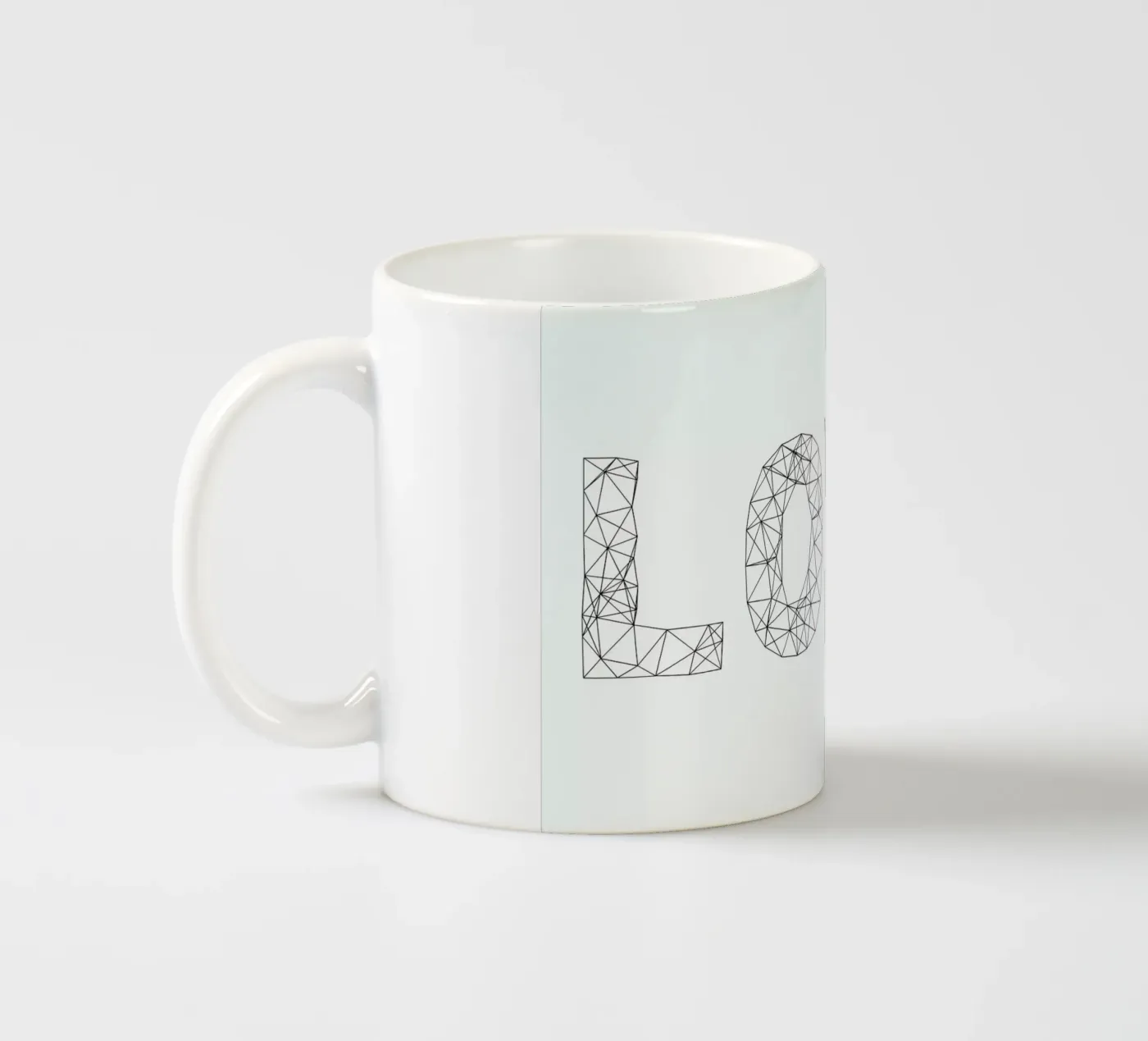 Love ceramic mug by Studio Nahili