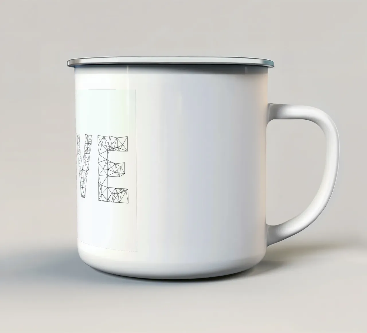 Love tazza in smalto da Studio Nahili
