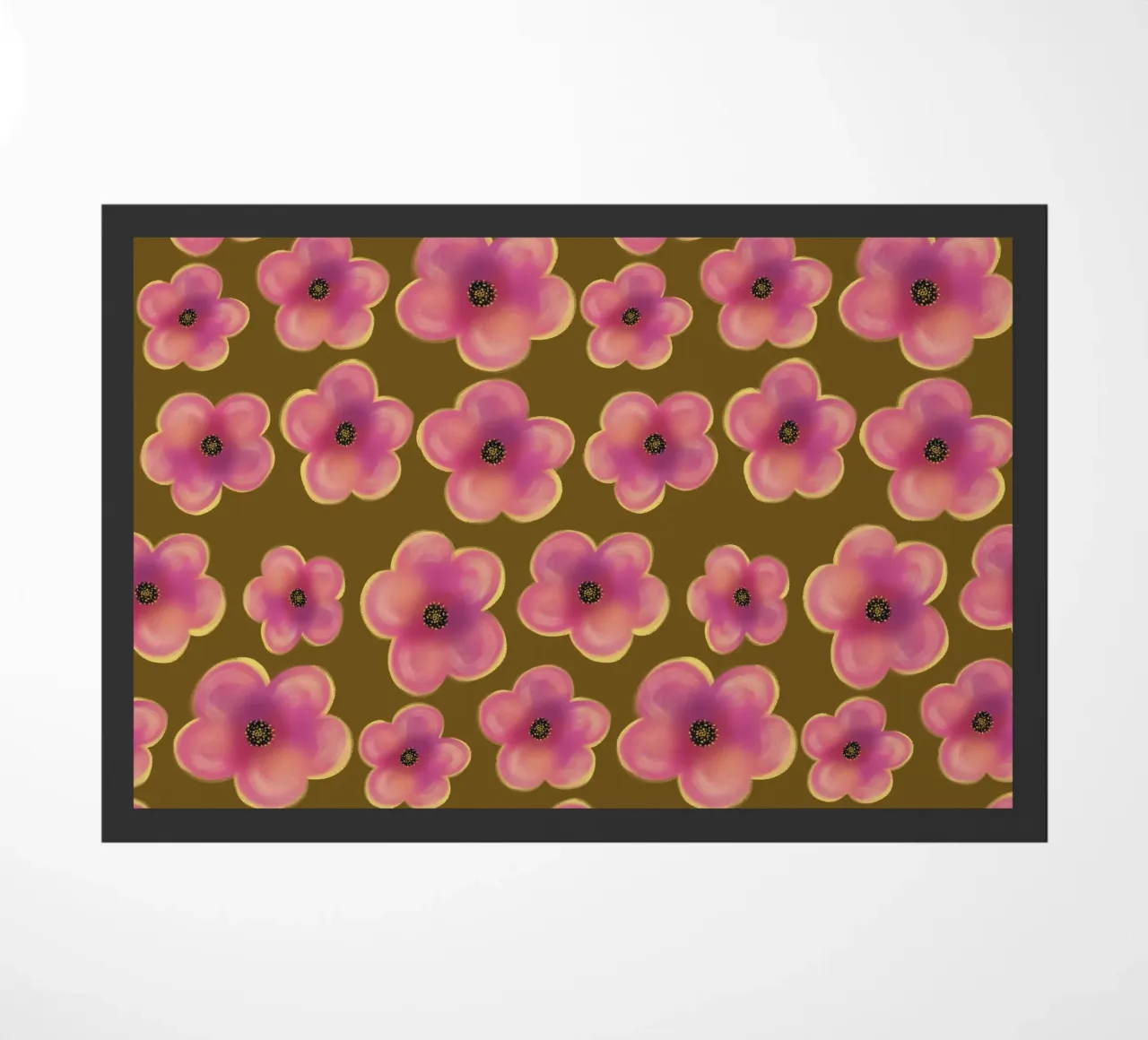Bold Pink Blossom -Pattern zerbino da Illustration Raissa Oltmanns