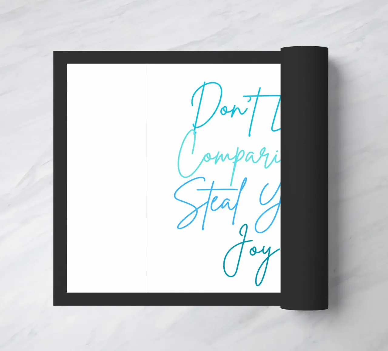 Don't Let Comparison Steal Your Joy - Blue text zerbino da FABOArt