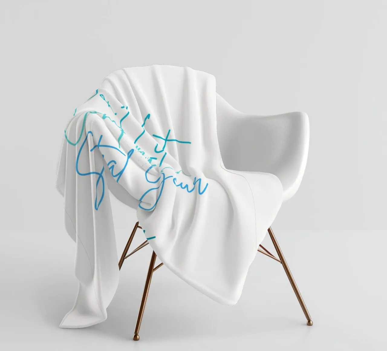 Don't Let Comparison Steal Your Joy - Blue text coperta in pile da FABOArt