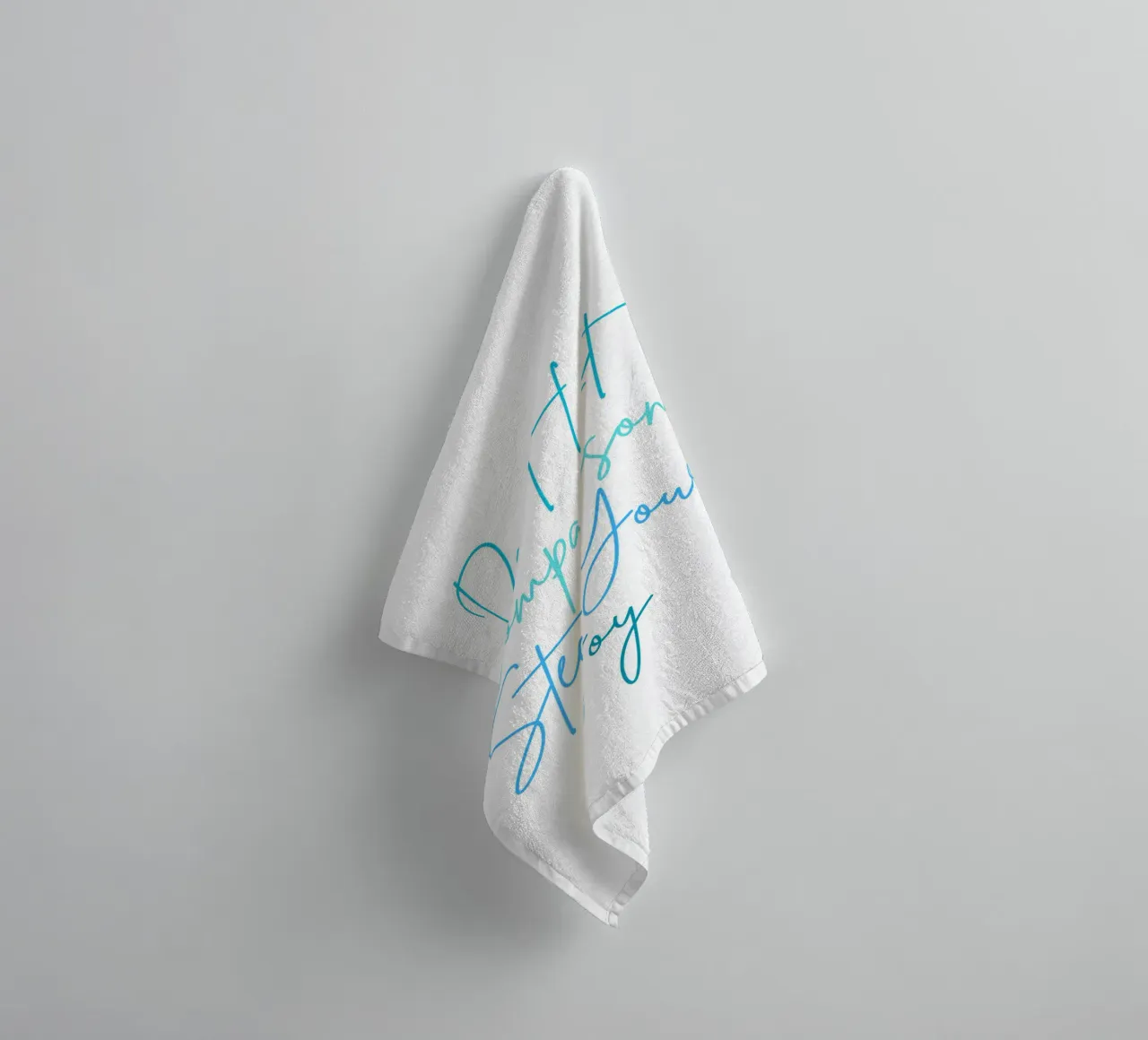 Don't Let Comparison Steal Your Joy - Blue text asciugamano da bagno da FABOArt