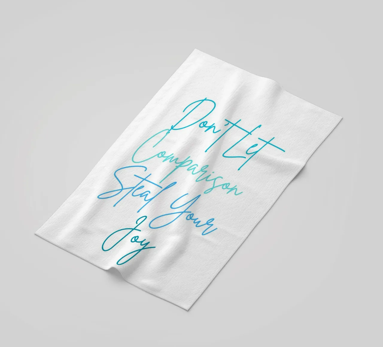 Don't Let Comparison Steal Your Joy - Blue text telo mare da FABOArt