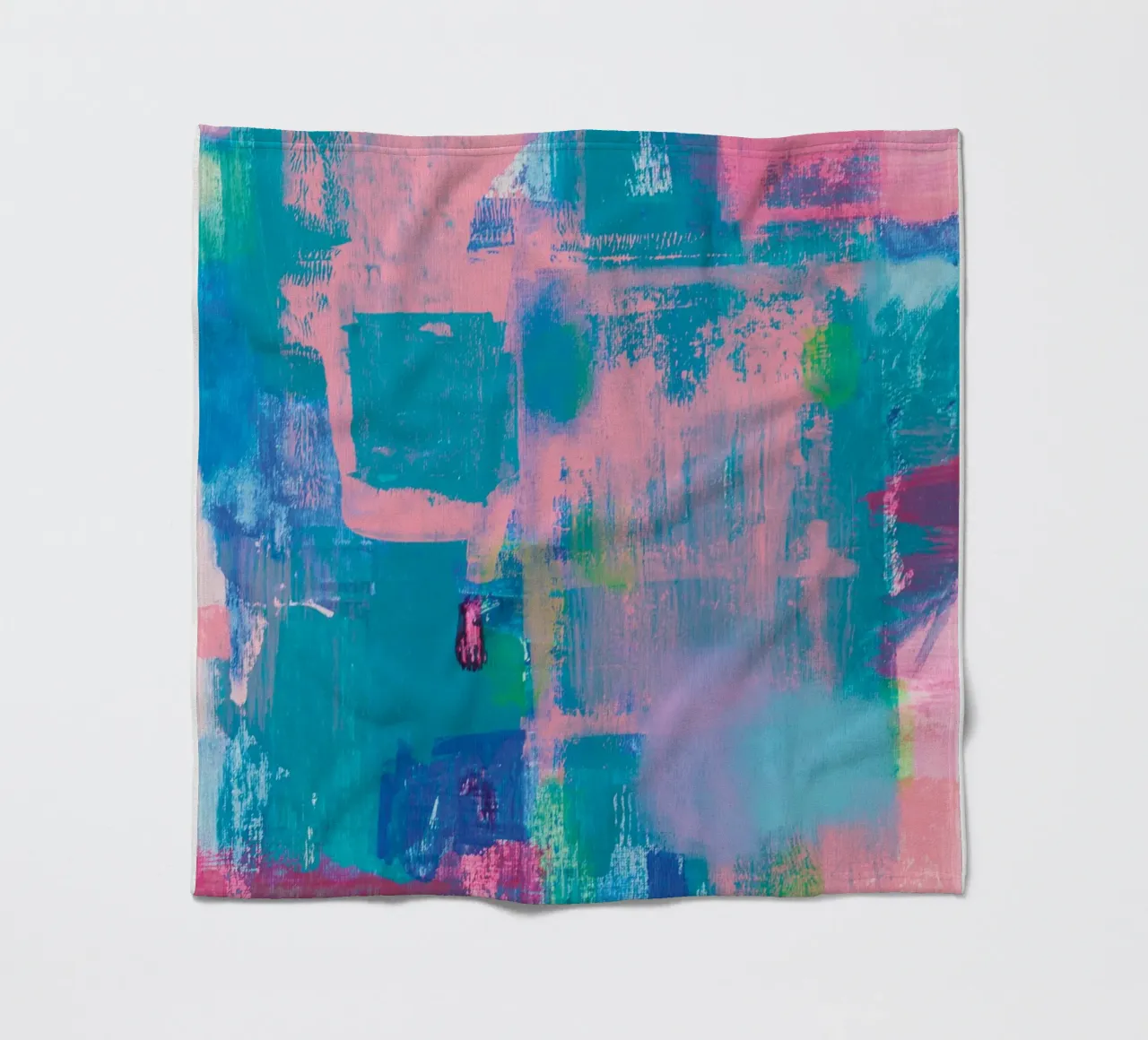 Abstract Acrylic Painting "Happy Accident" fleece blanket by FABOArt