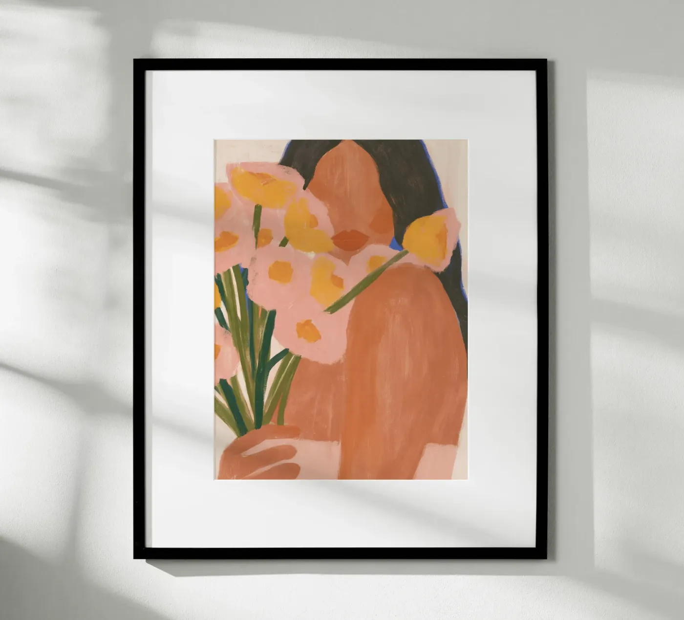 Fiori rosa e gialli poster da Studio Remiér