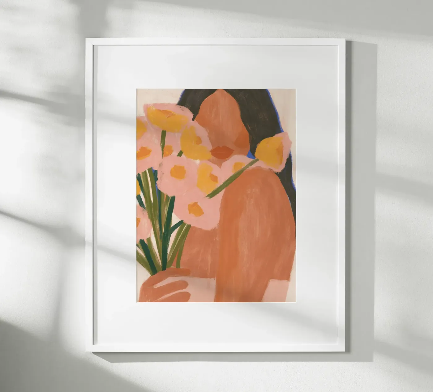 Fiori rosa e gialli poster da Studio Remiér