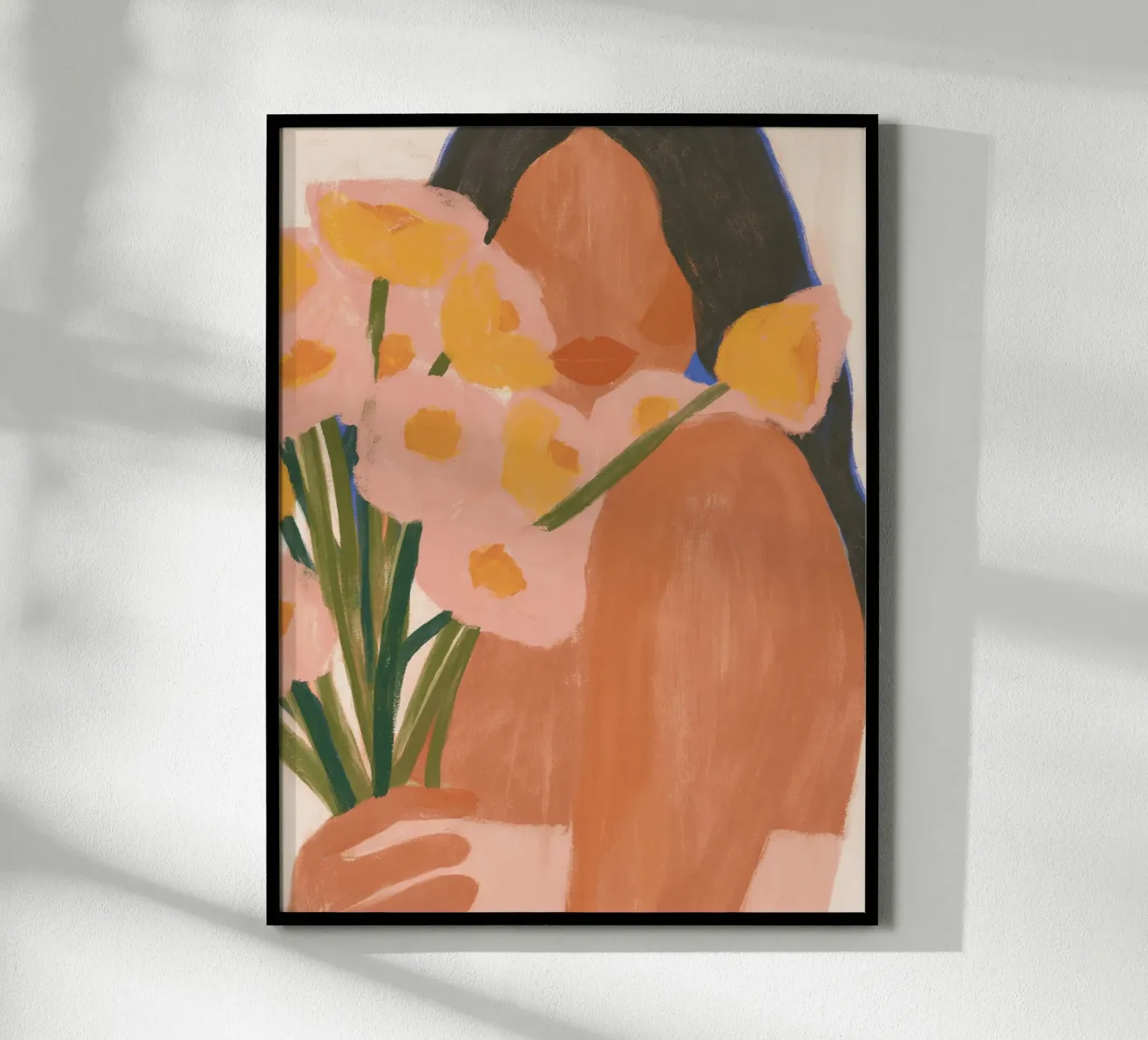 Fiori rosa e gialli poster da Studio Remiér