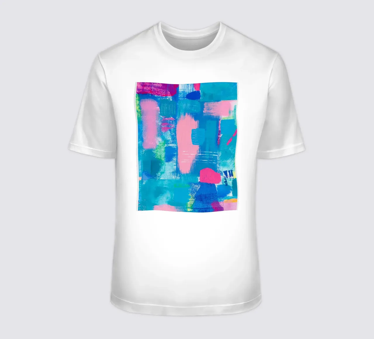 Abstract Acrylic Painting "Rush Hour" t-shirt by FABOArt