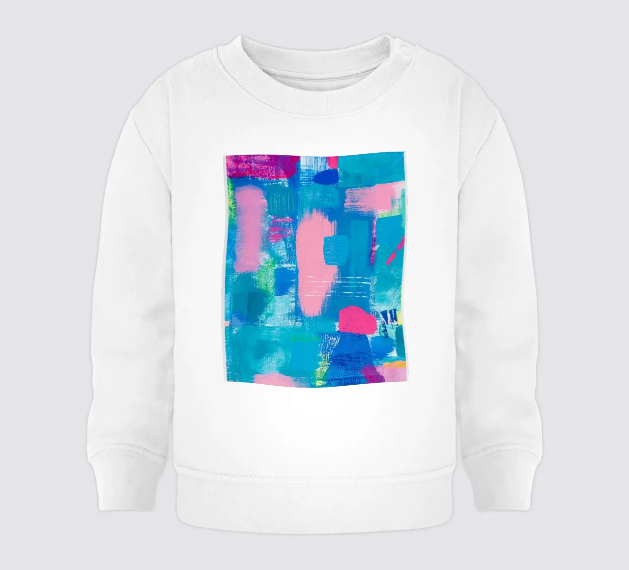 Pittura acrilica astratta "L'ora di punta felpa neonato da FABOArt