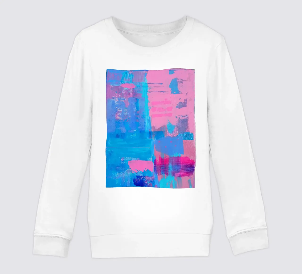 Abstract Acrylic Painting "Youth Constrained" kids sweatshirt by FABOArt