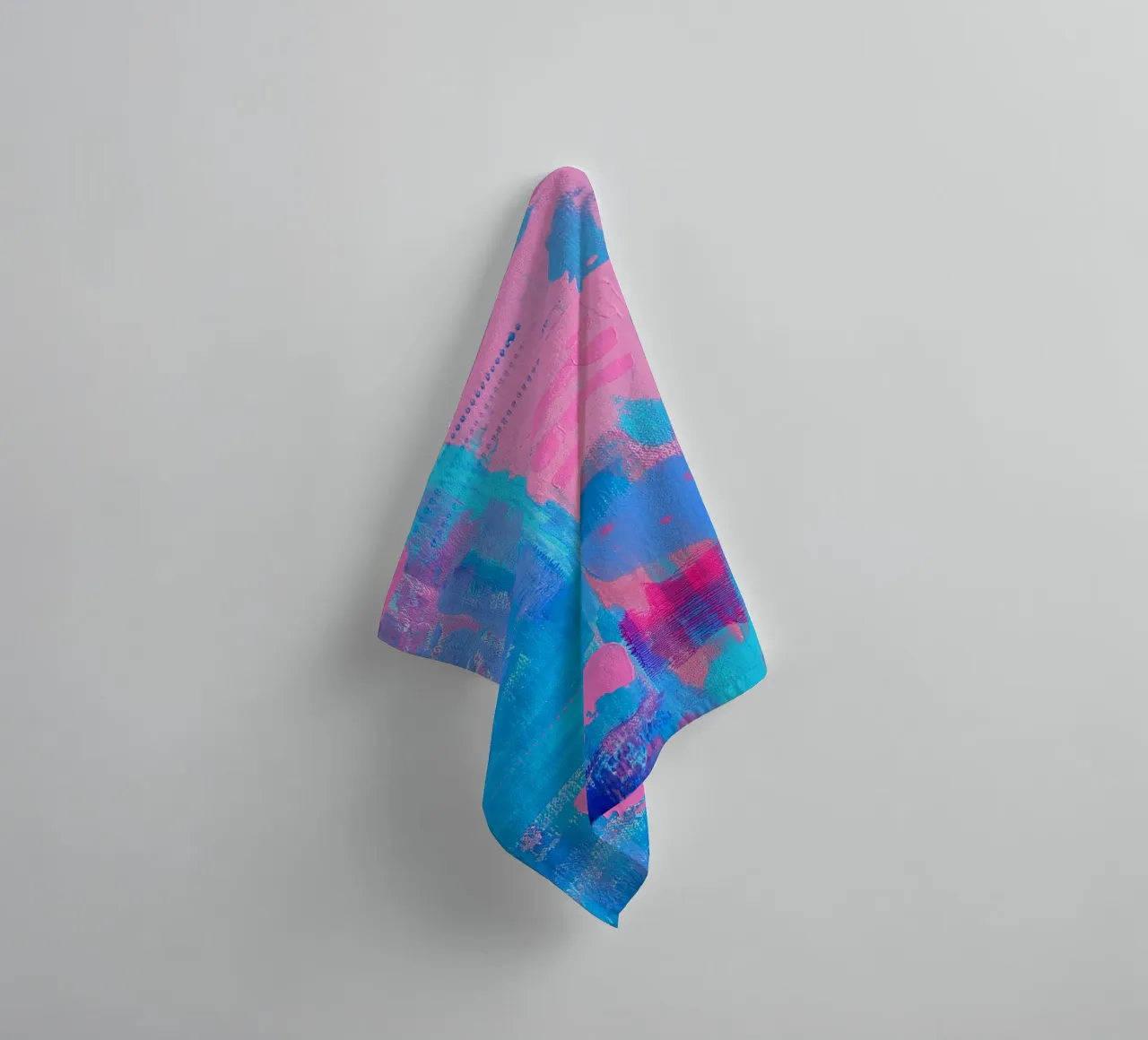 Abstract Acrylic Painting "Youth Constrained" towel by FABOArt