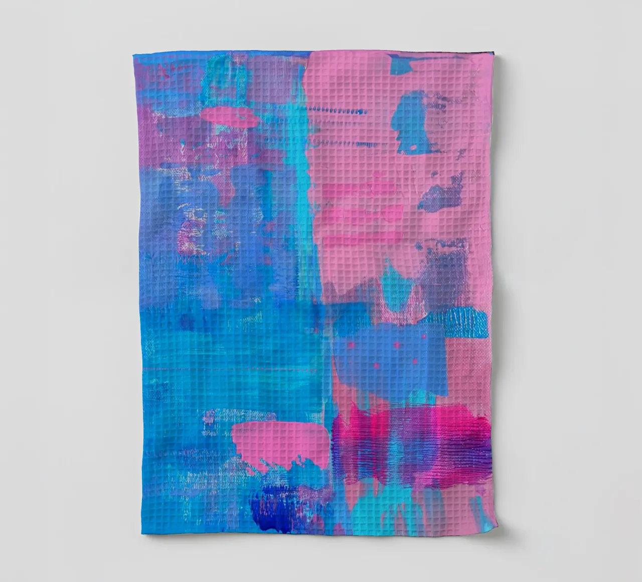 Abstract Acrylic Painting "Youth Constrained" tea towel by FABOArt