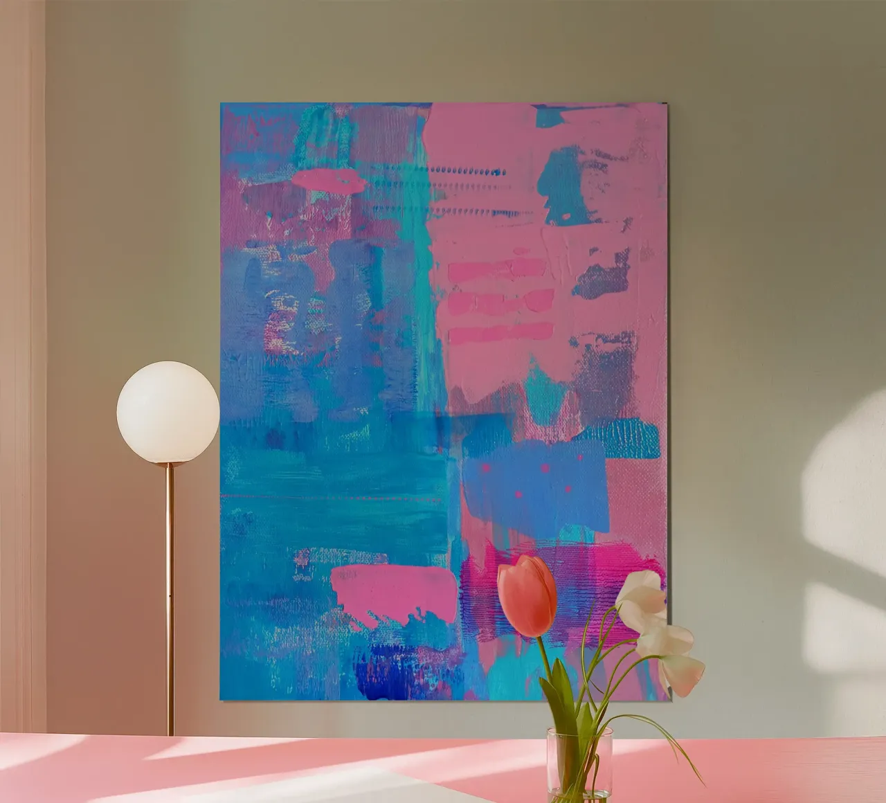 Abstract Acrylic Painting "Youth Constrained" poster by FABOArt