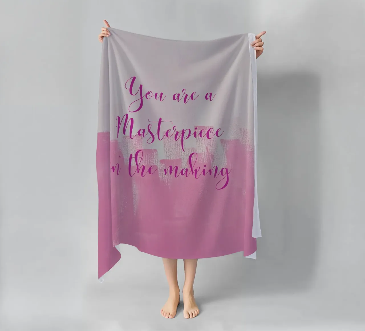 You are a Masterpiece in the making toalla de playa de FABOArt