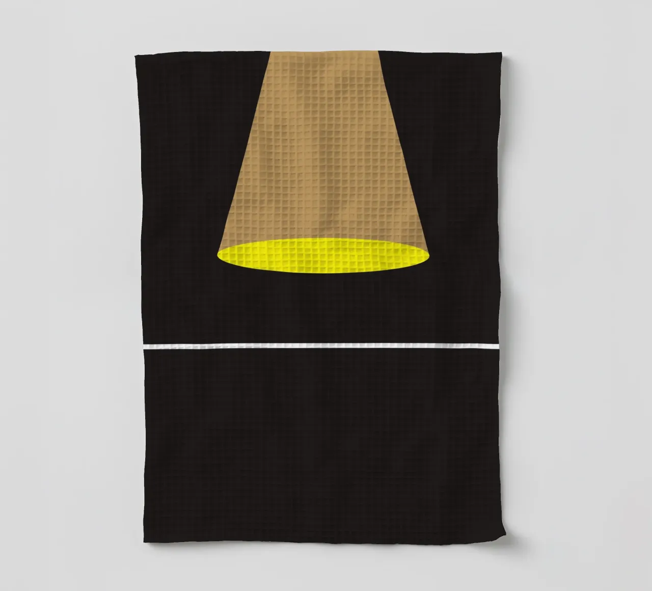 Illustrazione lampada a luce scura canovaccio da cucina da galihstudio