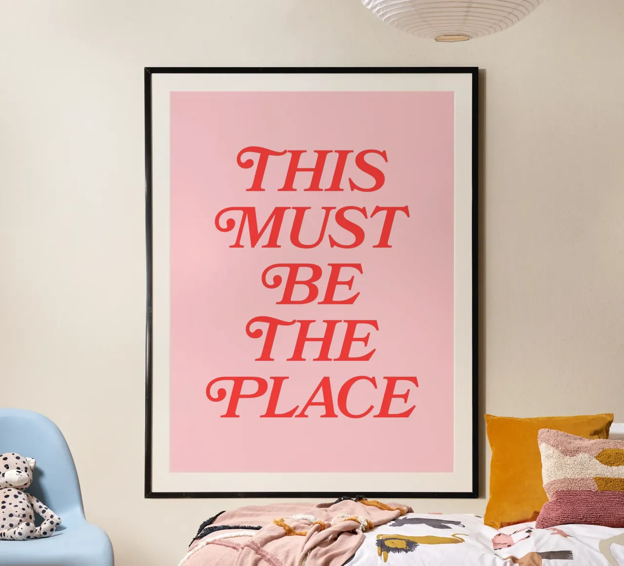 Questo deve essere il posto (tono rosa e rosso) carta hahnemühle da Paigaam Studio