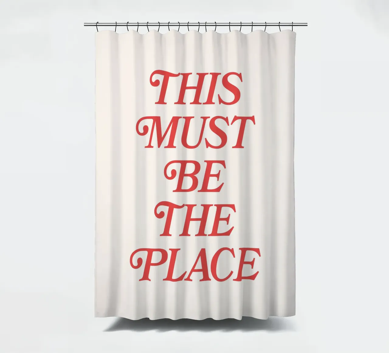 Questo deve essere il posto (Beige & Red Tone) tenda da doccia da Paigaam Studio