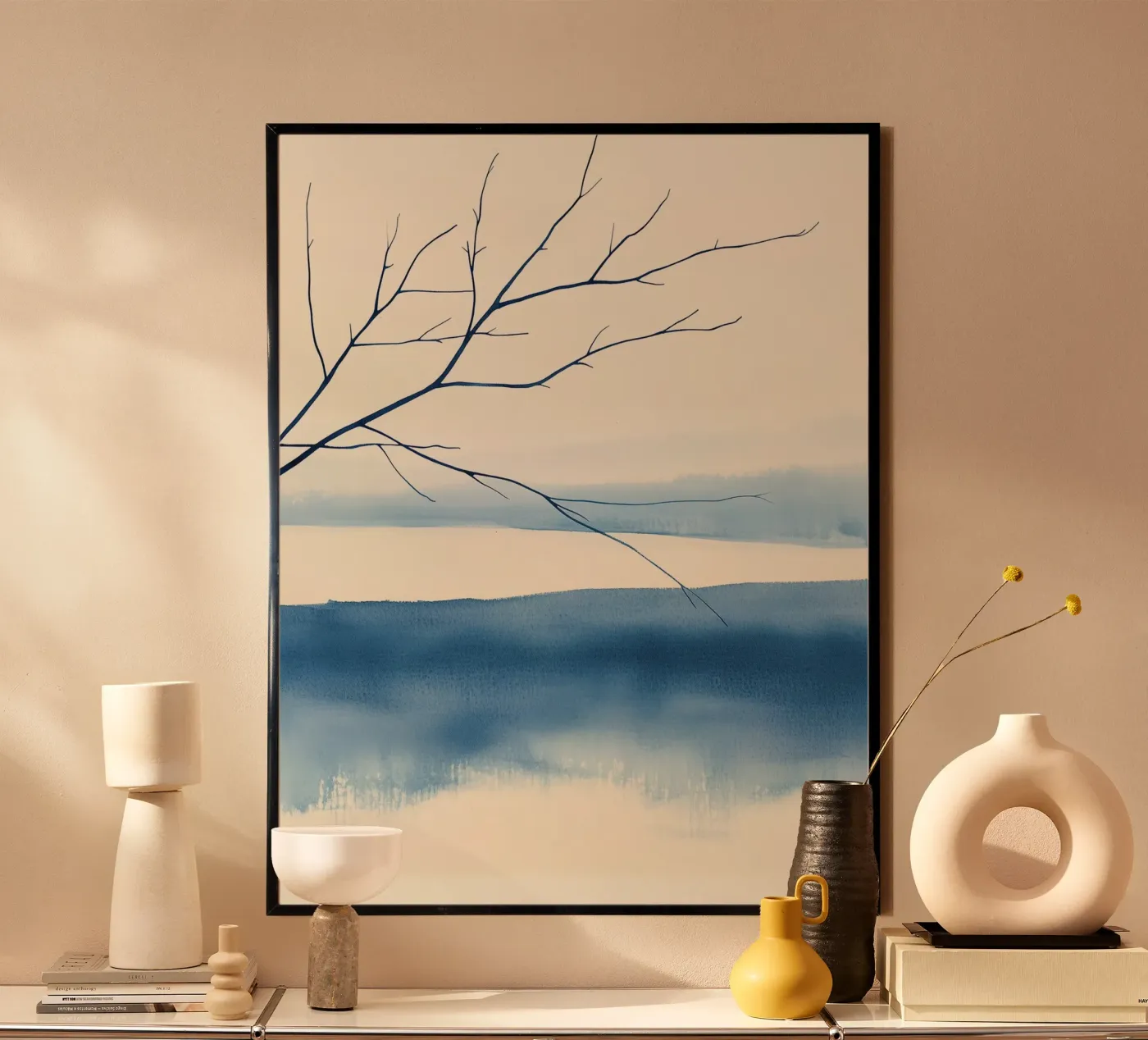 Blue Winter Branches poster da Hugo