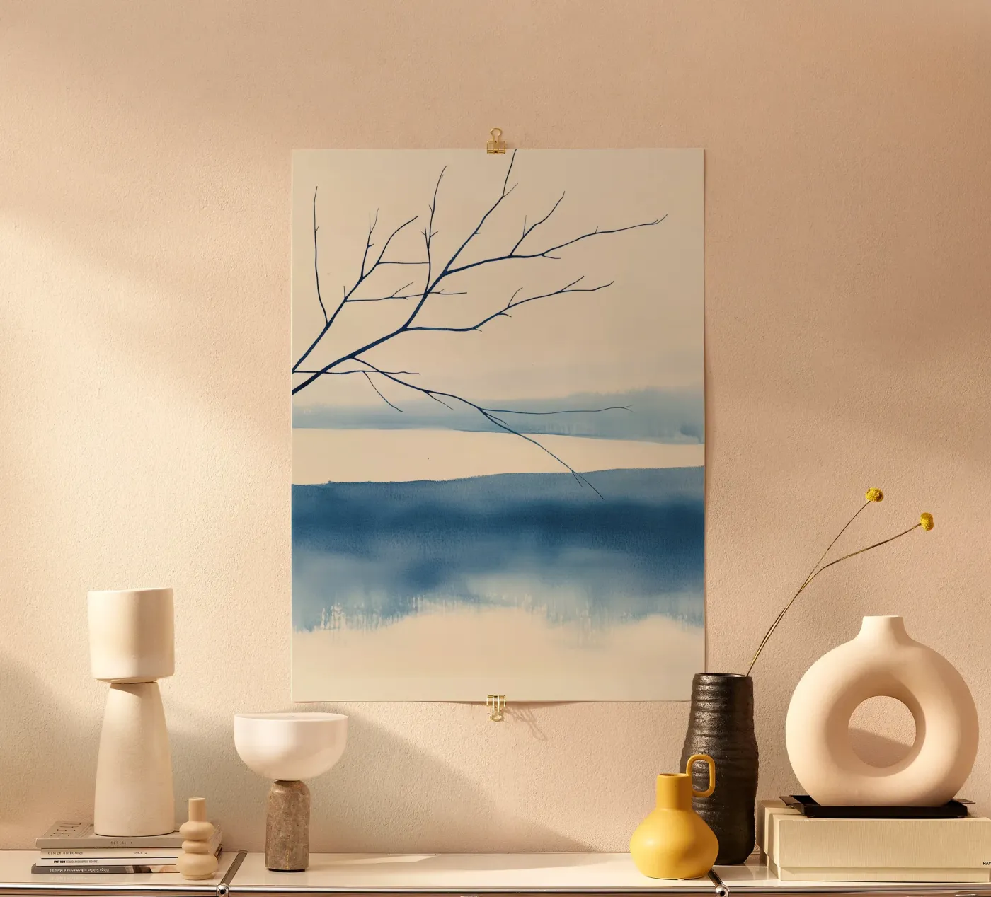 Blue Winter Branches poster da Hugo