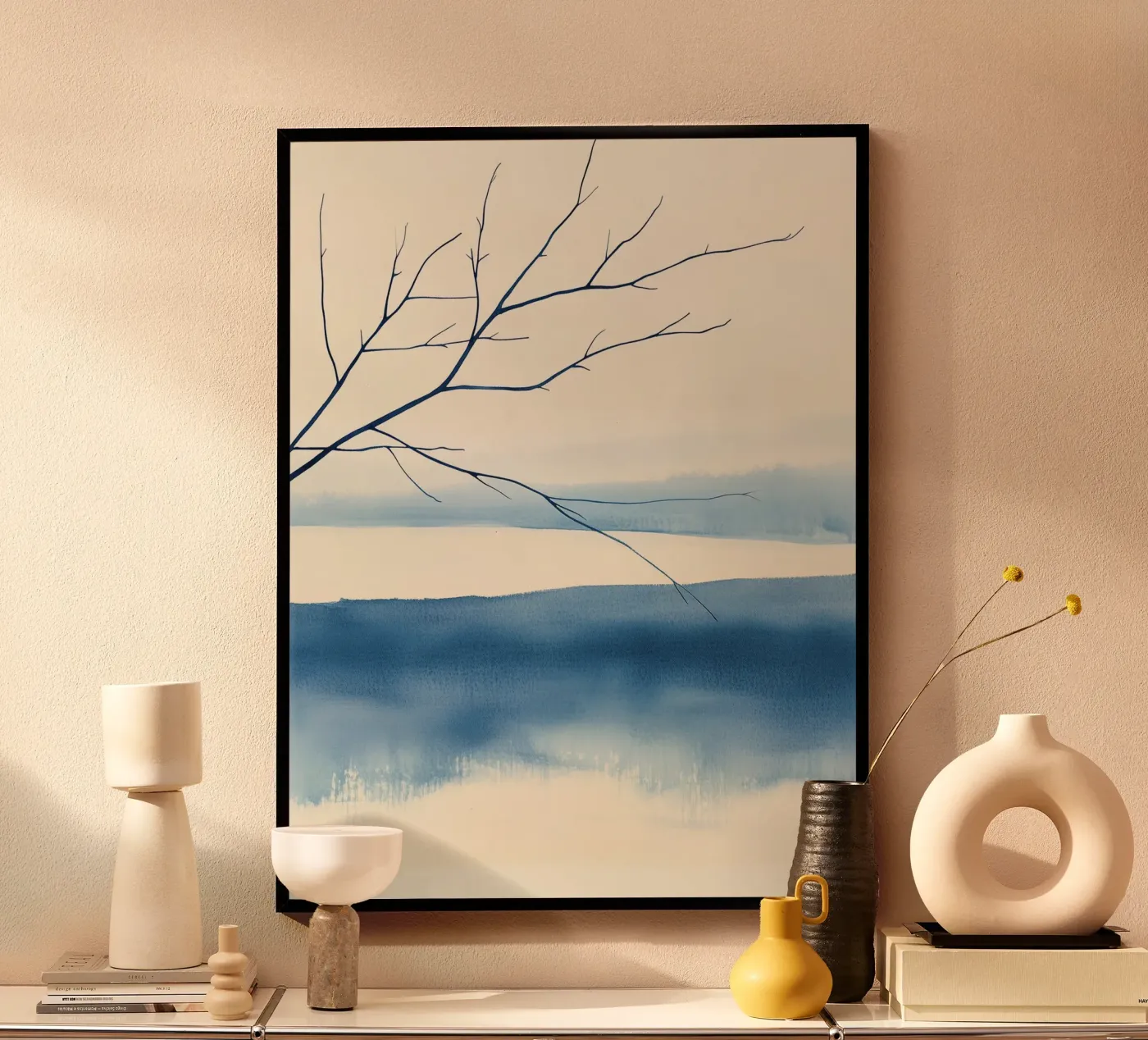 Blue Winter Branches poster da Hugo
