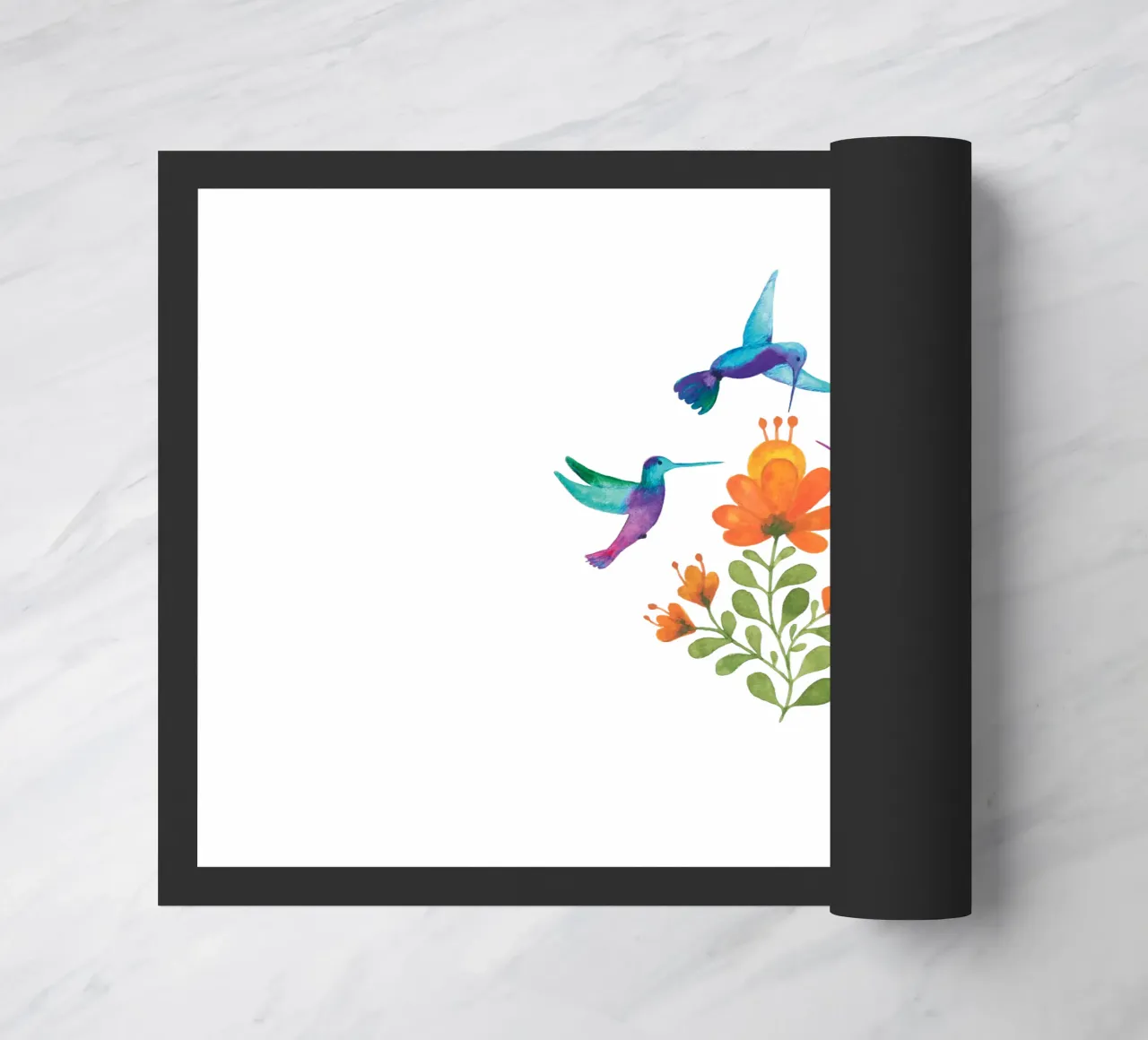 Colibrì e fiori zerbino da Stefanie Guckau