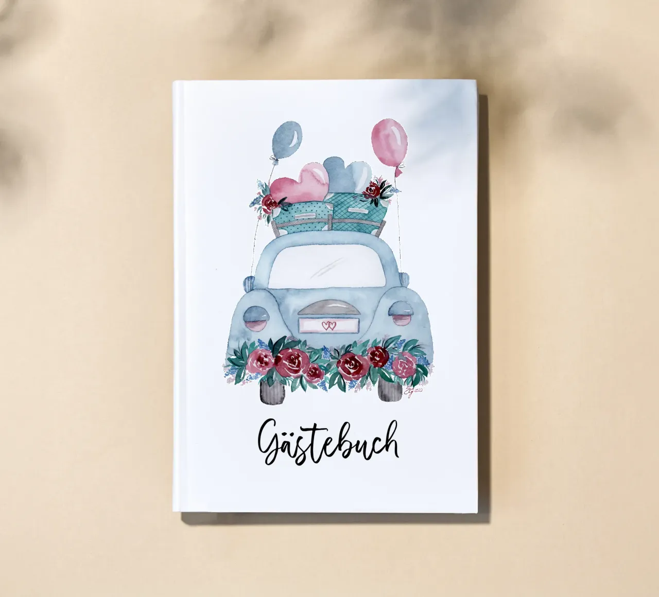 Hochzeitsauto Vintage notebook by Stefanie Guckau