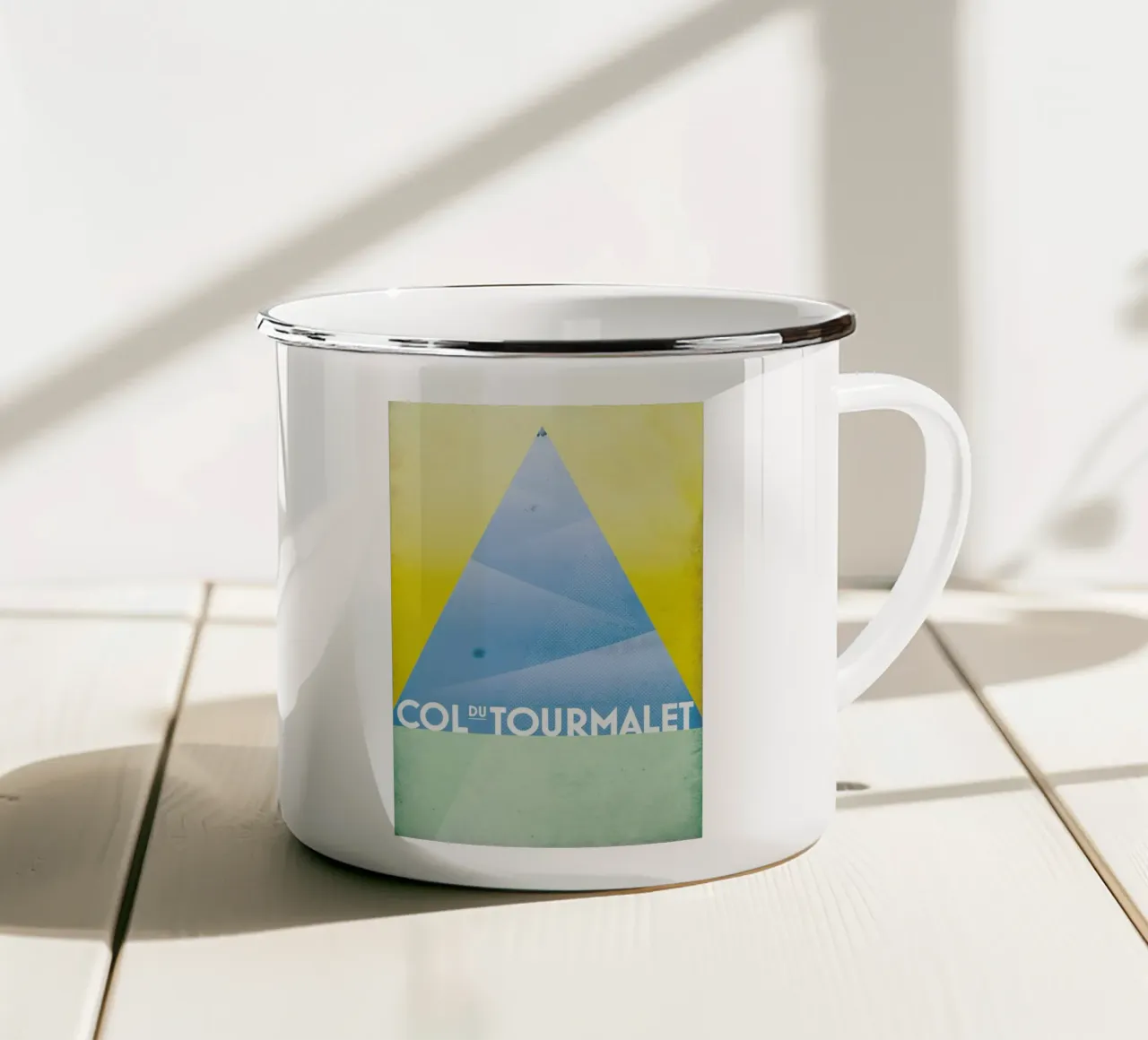 Col du Tourmalet tazza in smalto da Benjamin Andresen