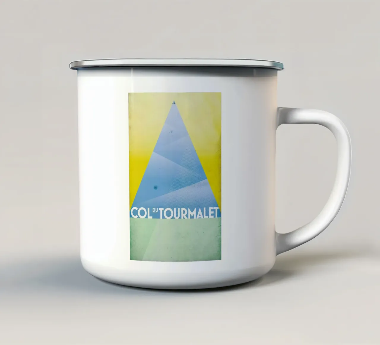 Col du Tourmalet tazza in smalto da Benjamin Andresen