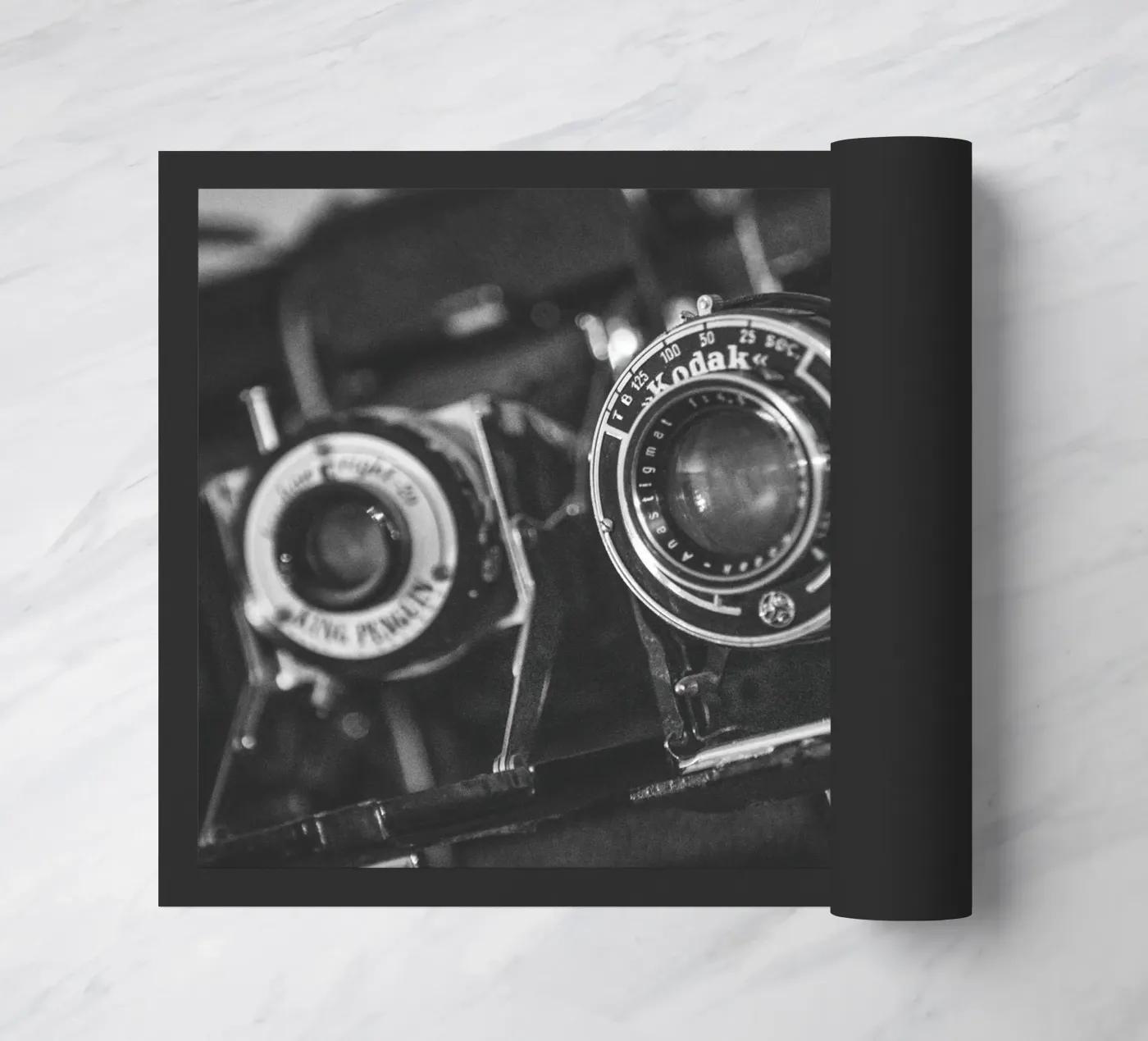 Folding Cameras doormat by Dave Hare Photography