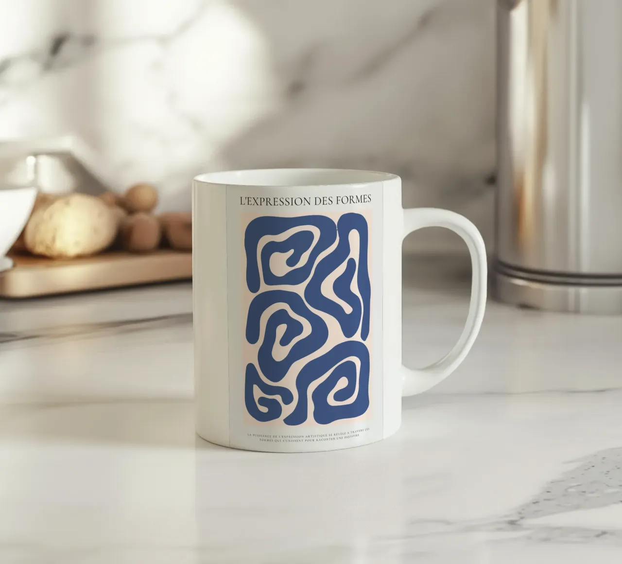 Curve infinite tazza in ceramica da RS LAB STUDIO