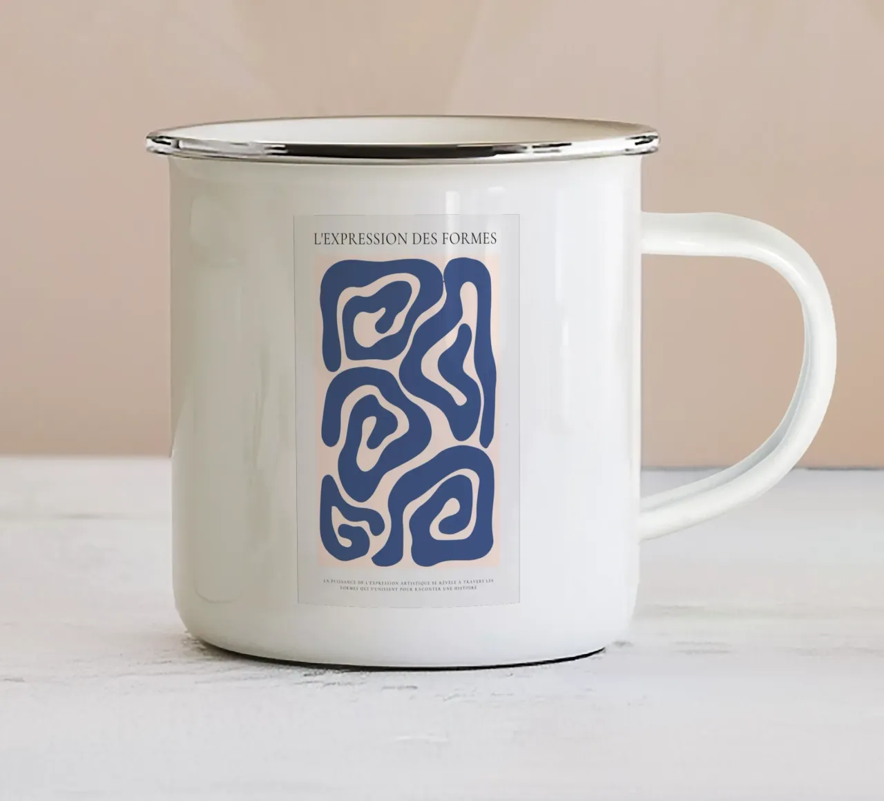 Curve infinite tazza in smalto da RS LAB STUDIO