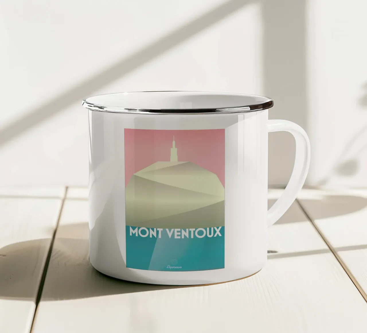 Mont Ventoux II tazza in smalto da Benjamin Andresen